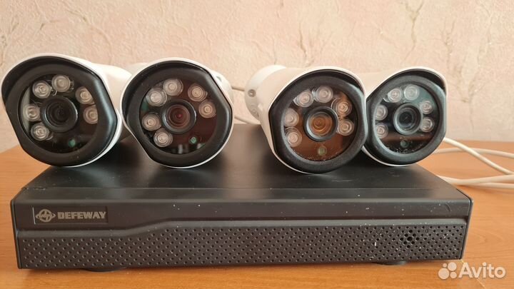 Комплект видеонаблюдения 4 камеры бу