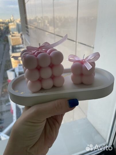 Свечи интерьерные натуральные