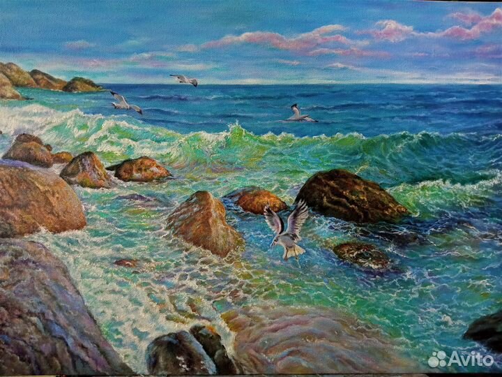 Картина масло холст 80*50