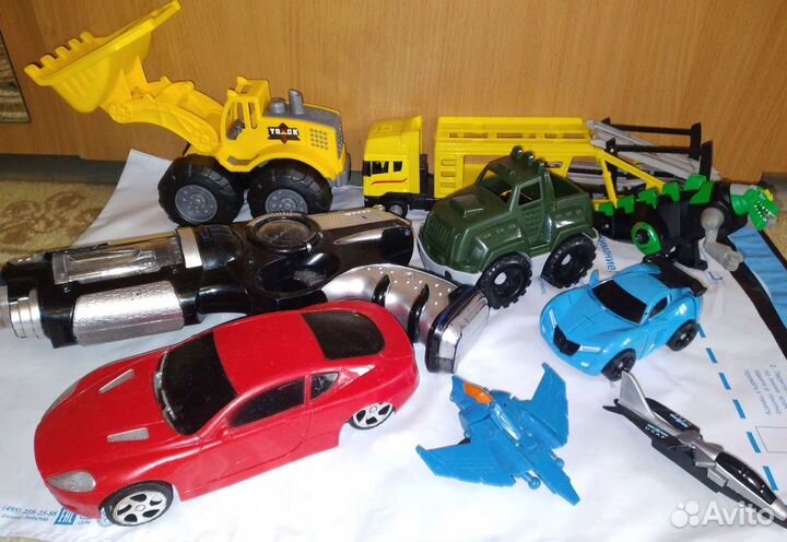 Машинки Трансформеры Дракон Джип Трактор