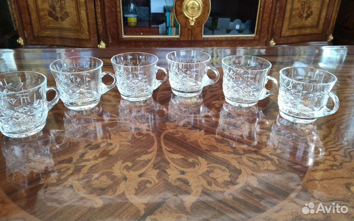 Чашечки хрусталь