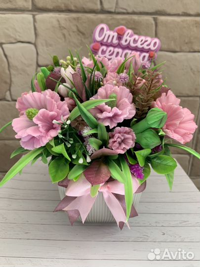 Букет из мыла,ручной работы