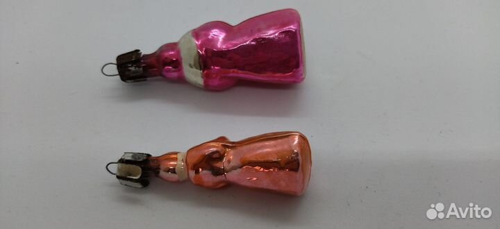 Елочные игрушки дед мороз+снегурочка малютка. сте