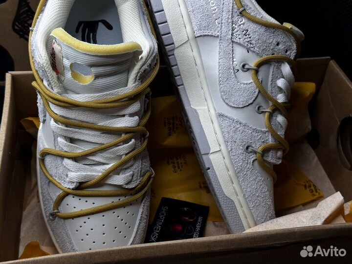 Кроссовки nike dunk low off white