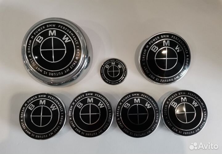 Юбилейный комплект эмблем BMW Black Edition X6 E71