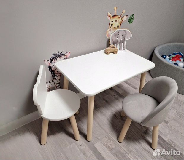 Детский стол и стул 2 шт