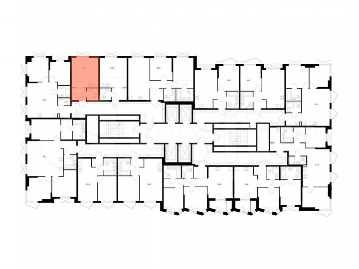 Квартира-студия, 23 м², 17/32 эт.