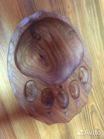 Тарелки деревянные дуб медвежья лапа