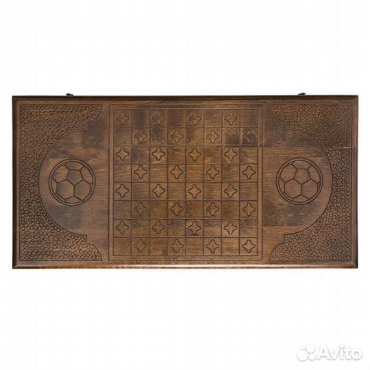 Нарды резные Спартак 62 х 64 см бук Армения 62706