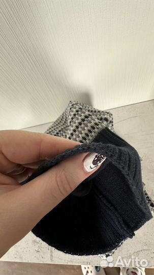 Шарф вязанный длинный