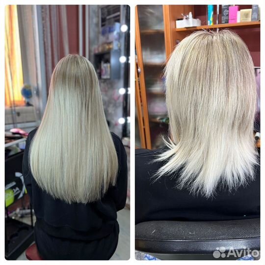 Коррекция нарощенных волос