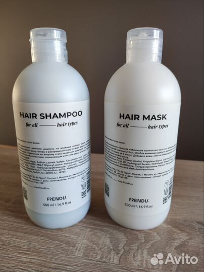 Шампунь и бальзам для волос с кератином