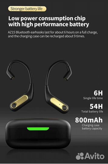 KZ AZ15 адаптер Bluetooth 5.2 aptx C pin 0.75