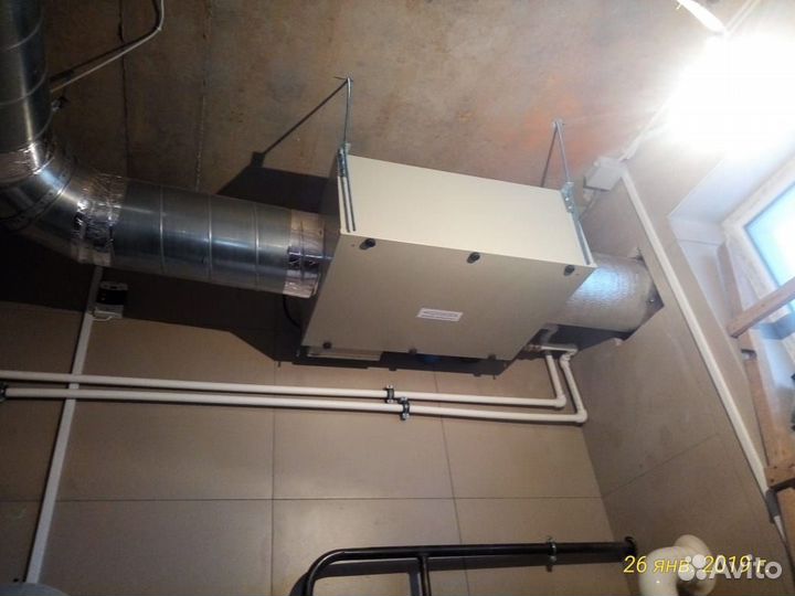 Приточно-вытяжная установка, монтаж вентиляции