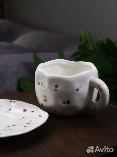 Чашка с блюдцем, набор, чайная пара