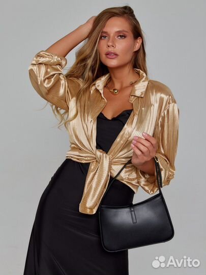 Золотой женский костюм двойка