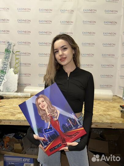 Портрет по фото в стиле шарж