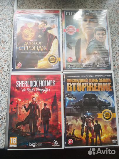 Фильмы на dvd лицензионные. Цена за 4 шт