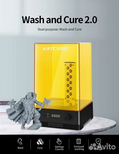 Для 3D принтера Anycubic Wash and Cure 2.0, Новый
