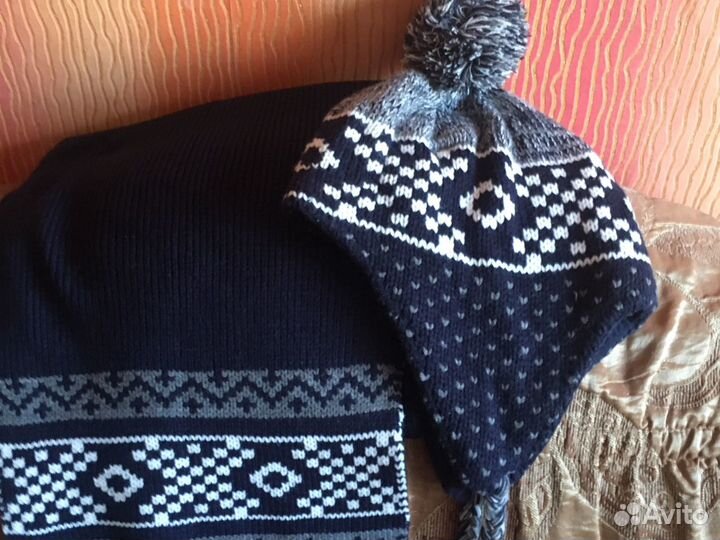 Комплект- шапка, шарф