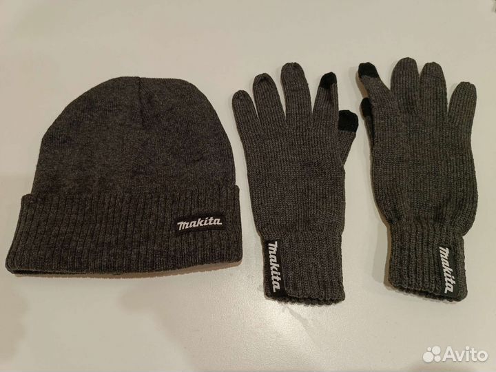 Набор шапка и перчатки makita