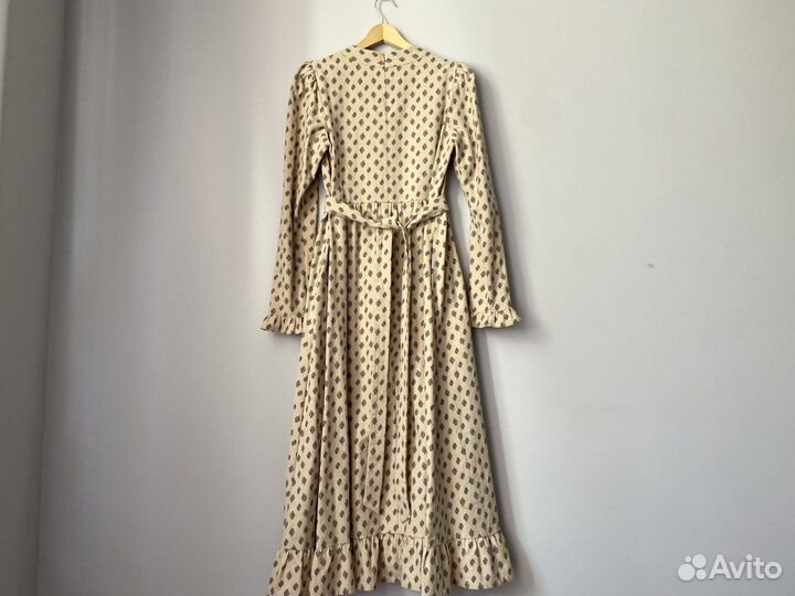 Новое платье длинное тёплое хлопок 44 46 осень