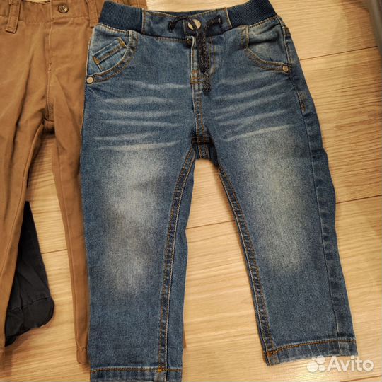 Пакет фирменных брюк на мальчика 86