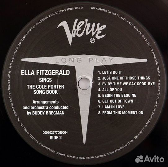 Виниловая пластинка Ella Fitzgerald, Sings The Col