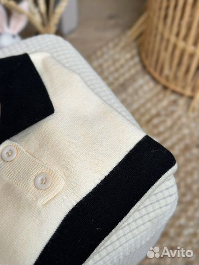 Детский джемпер с воротником поло