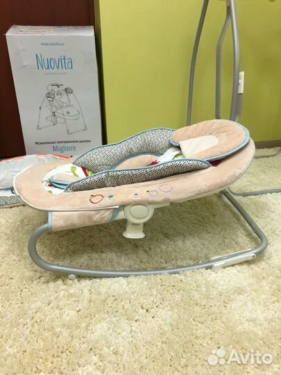 Детские электро качели Nuovita Migliore + шезлонг