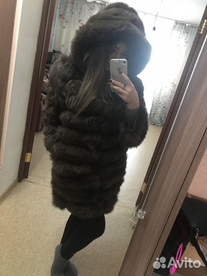 Шуба из песца