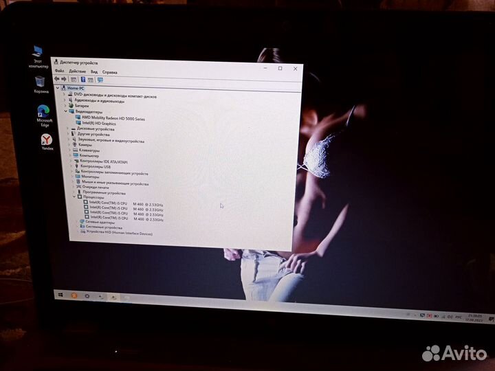 Мощный ноутбук (2 вид.кар., 4гб, i5, 17дюй)