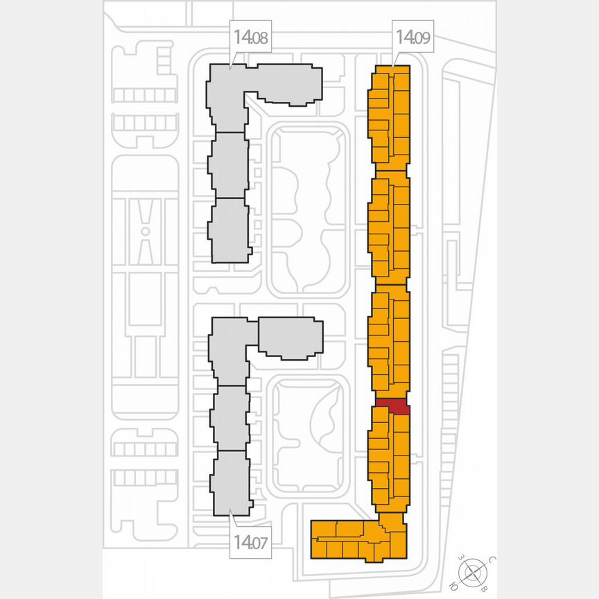 2-к. квартира, 59,2 м², 7/8 эт.
