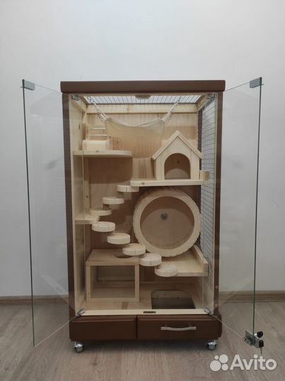 Витрина для шиншиллы, белки, ласки, бурундука