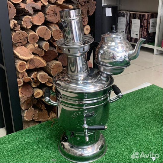 Самовар на дровах турецкий Sozenler 4,5 л