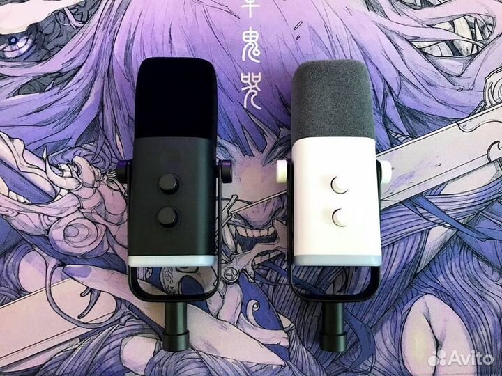 Микрофон Fifine Am8 белый розовый