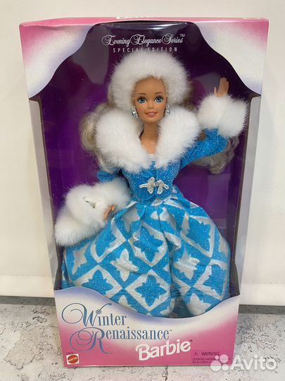 Barbie Winter Renaissance, кукла барби 1996