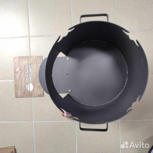 Печь разборная под казан 16 литров с платформой