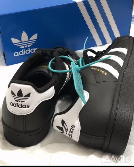 Adidas superstar black оригинал