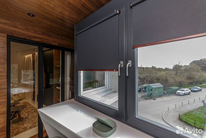 Рулонные шторы Блэкаут Салатовые RAL6702