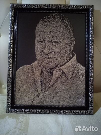 Портрет стразами