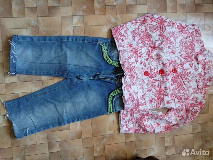 Детские вещи пакетом для девочки 110 116 128