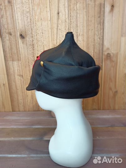 Кепка буденовка кожаная Арт.Бк45