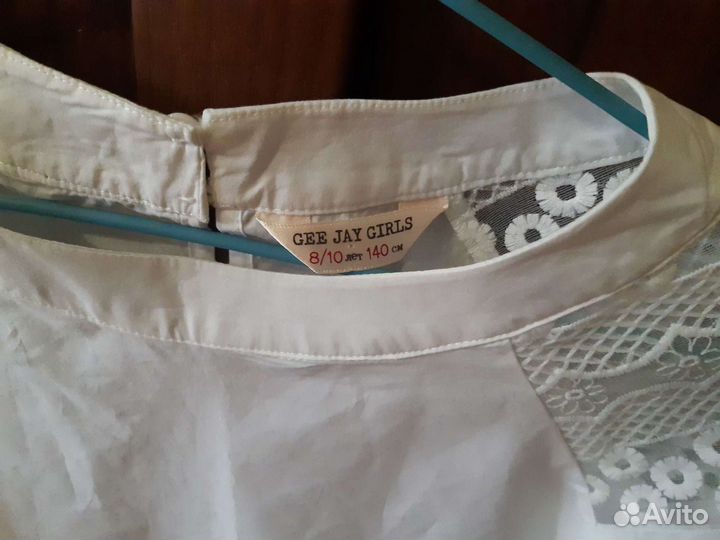 Блузка белая для девочек