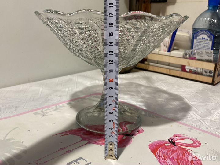 Ваза для фруктов на ножке СССР