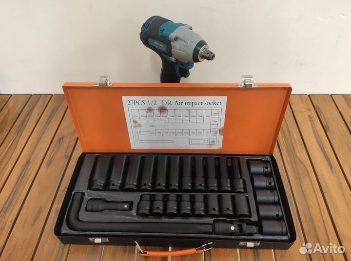 Набор ударных головок 8 - 24 мм с воротком