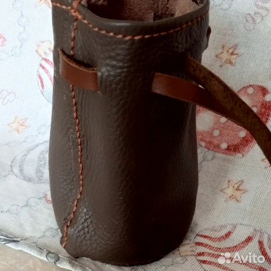 Кожаный чехол для мелочи