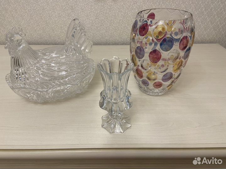 Вазы Bogemia, Egermann, гхз