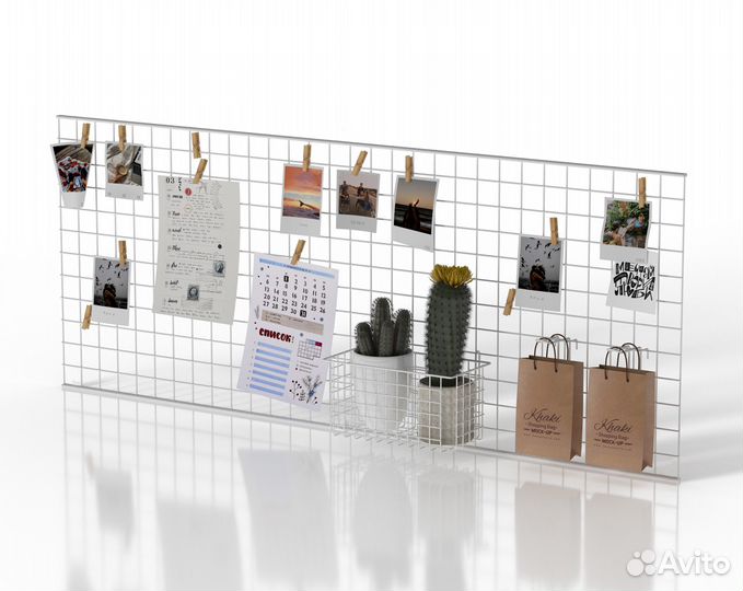 Мудборд настенный 150х60 см рамка для фотографий