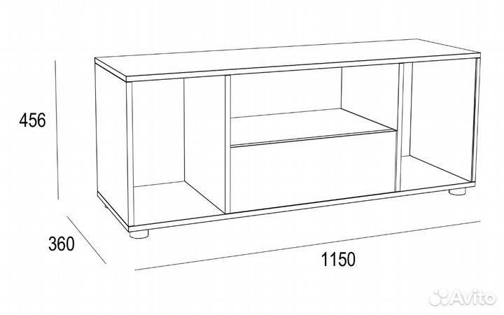 Тумба под тв новая как икея белая минимализм